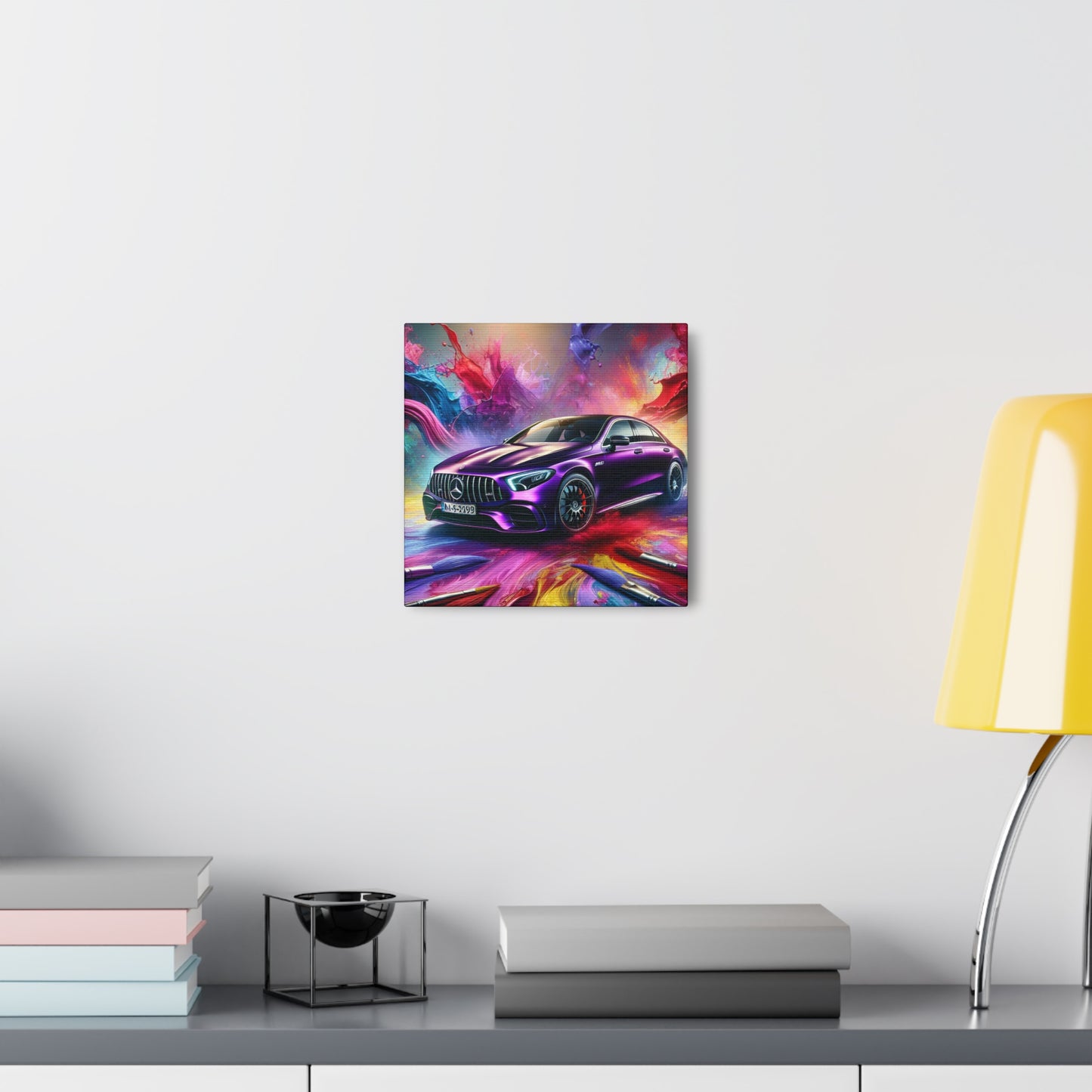 Mercedes AMG Canva Painting, Luxury Car Wall Art, High Quality Print, Gift for Car Lovers and Enthusiasts, Home Decor Piece