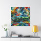 Dodge Charger Canva Art - Muscle Car Wall Decor, Automotive Enthusiast Gift, Unique Canvas Painting, Classic Car Lover Home Decoration