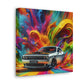 Dodge Challenger Wall Decor, Premium Quality Canvas Painting, Car Enthusiasts Gift, High Resolution Muscle Car Artwork, Home Decoration