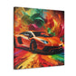 Lamborghini Aventador Canva Painting - Wall Art for Car Lovers and Auto Enthusiasts, Luxury Sports Car Home Decor