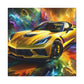 Chevrolet Corvette Wall Art Canva Painting - Perfect Gift for Car Lovers and Corvette Enthusiasts