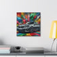 Luxury BMW Car Art- Modern Home Decor, Handmade Canva Painting, Enthusiast Car Lover Wall Art