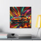 Chevrolet Corvette Artwork, Hand-painted Canva Print for Car Enthusiasts, Modern Design Home Decor, Unique Gift for Gearheads