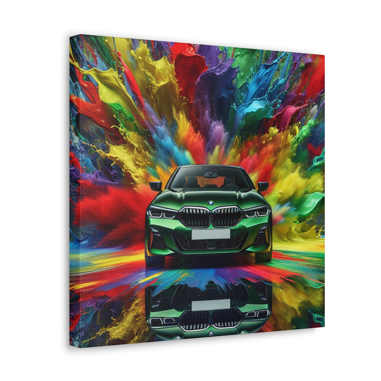 BMW Luxury Car Wall Art, Abstract Canva Painting, Home Decor, Gift for Car Enthusiasts and BMW Lovers, Office Wall Decor