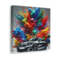 Luxurious BMW Car Canva Art, Chic Wall Decor, High-Quality Painting, Perfect Gift for Car Lovers and Enthusiasts, Unique Home Decoration