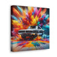 Vintage Dodge Charger Wall Art, High-Quality Car Canva Painting, Perfect for Garage Decor and Car Enthusiast Gifts