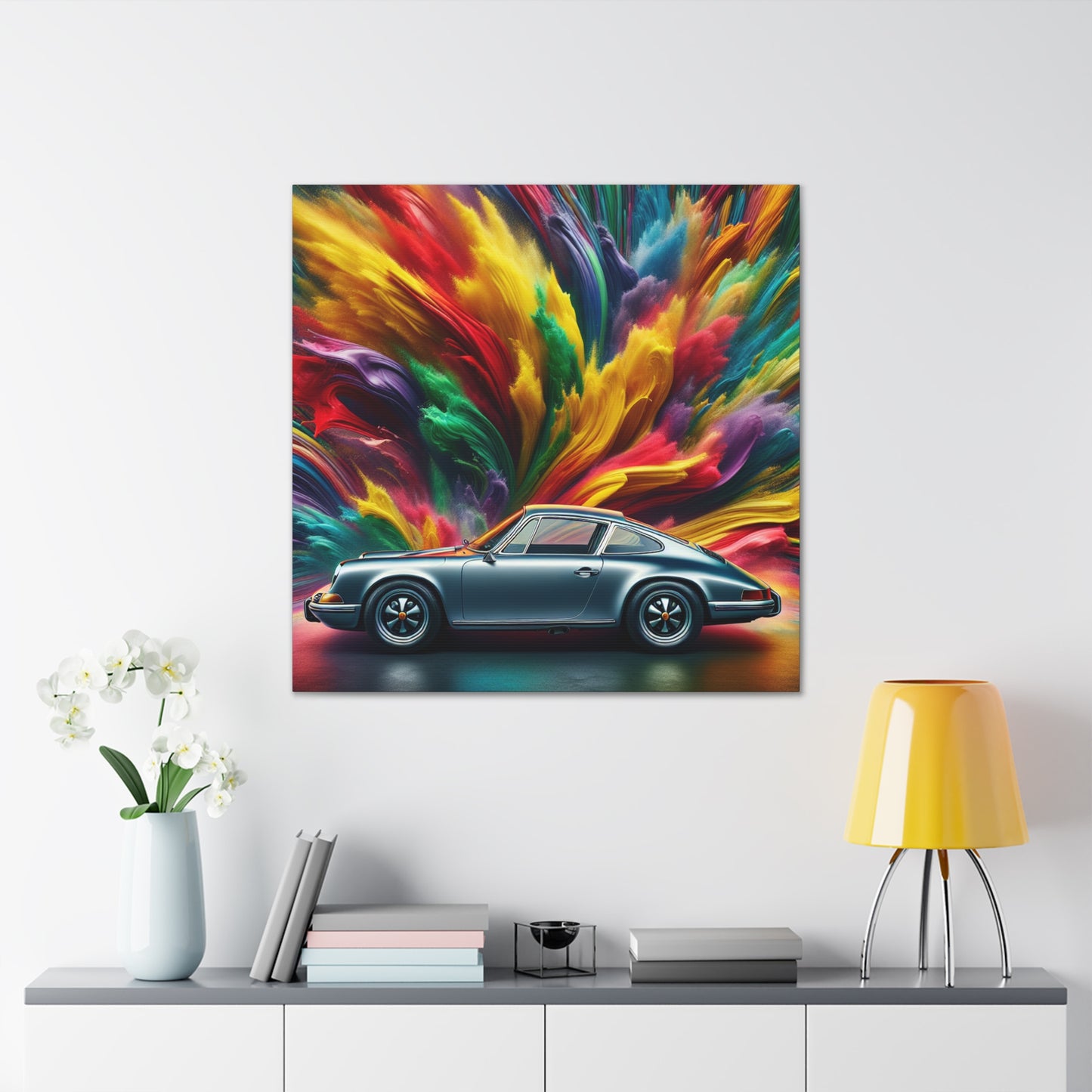 Porsche 911 Canva Painting, Luxury Car Wall Art, Premium Quality Home Décor, Perfect Gift for Car Enthusiasts and Collectors