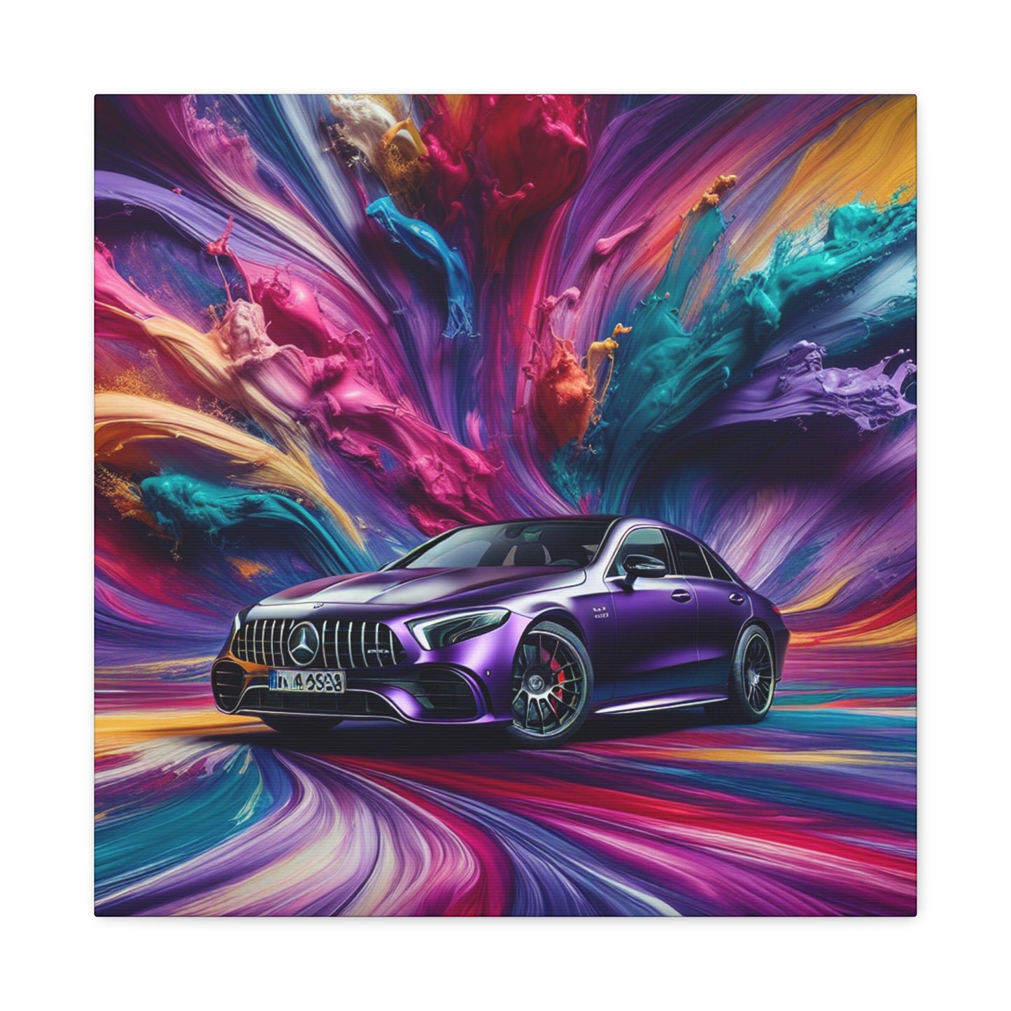 Mercedes AMG Wall Art, Luxury Car Canva Painting, Motorsport Home Decor, Perfect Gift for Car Enthusiasts, High Quality Print