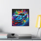 Chevrolet Corvette Canva Painting, Classic Car Wall Art, Vintage Corvette Home Decor, Car Enthusiast Gift, Man Cave Accessory