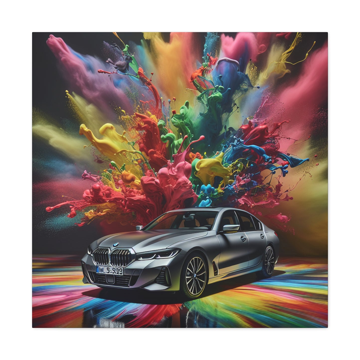 BMW Luxury Car Canva Painting, Original Wall Art, Home Decor, High Quality Canvas Print, Unique Gift for Car Lovers, Automotive Artwork