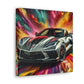 Chevrolet Corvette Canva Wall Art - Rustic Home Decor, Car Lover Gift, Unique Anniversary or Birthday Present, Auto Garage Decoration