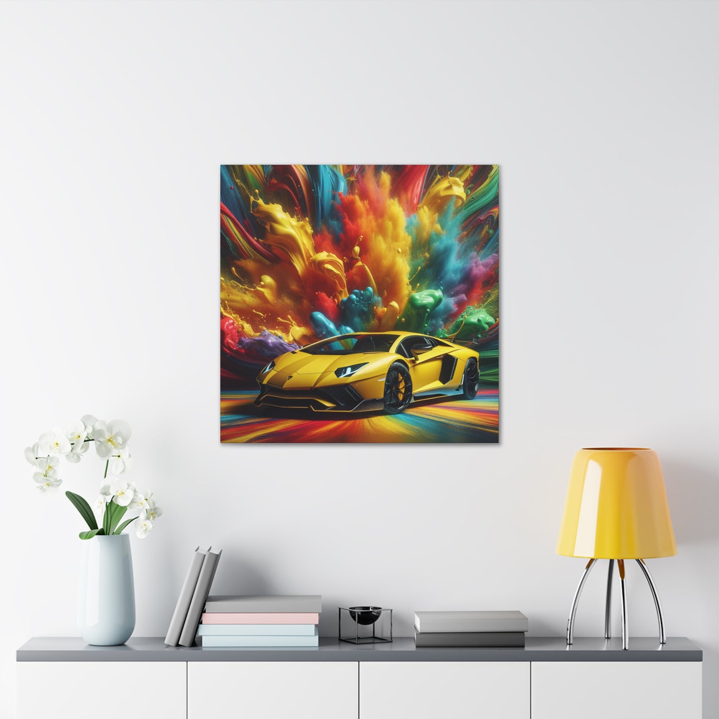 Lamborghini Aventador Canva Wall Art, Luxurious Car Painting, Home Decor, Office Decor, Unique Gift for Car Enthusiasts and Collectors