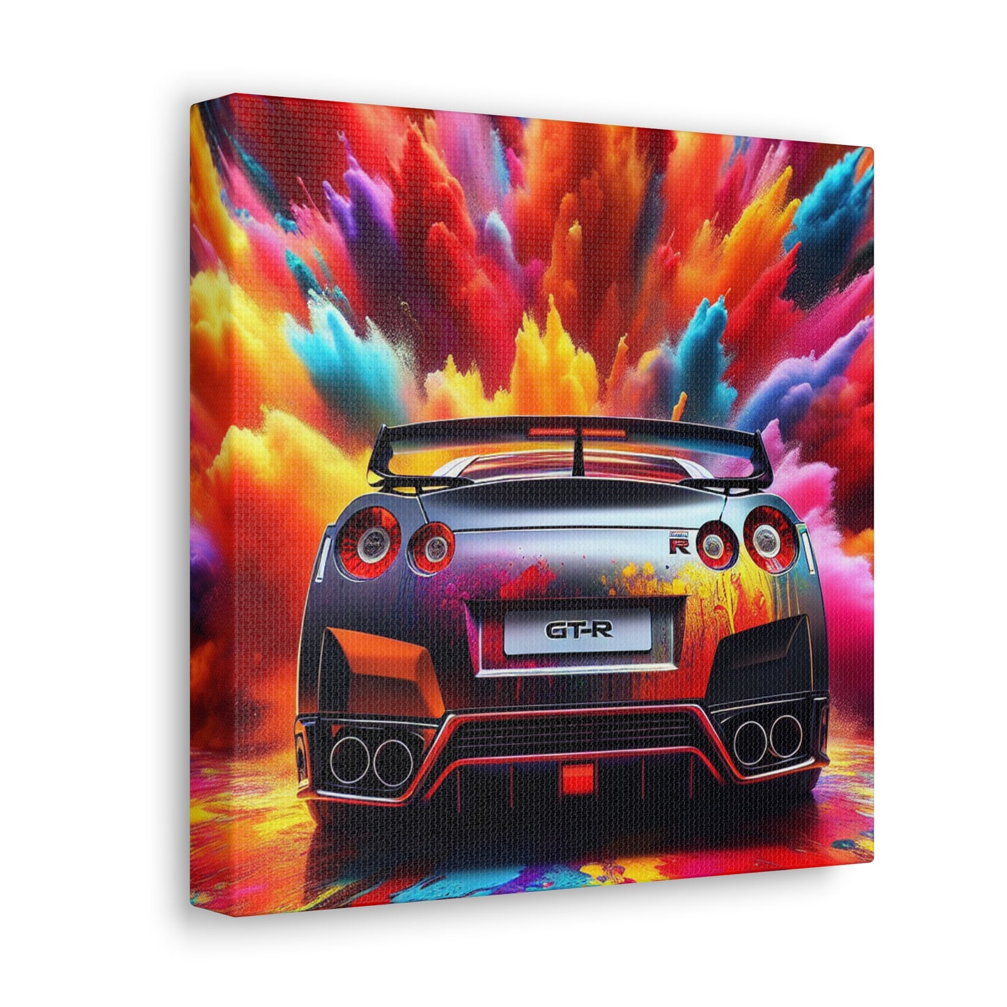 Nissan GT-R Wall Art, Car Enthusiast Gift, Large Canvas Print, Garage Decor, Motor Racing Art, Car Paintings, Sports Vehicle Wall Hanging