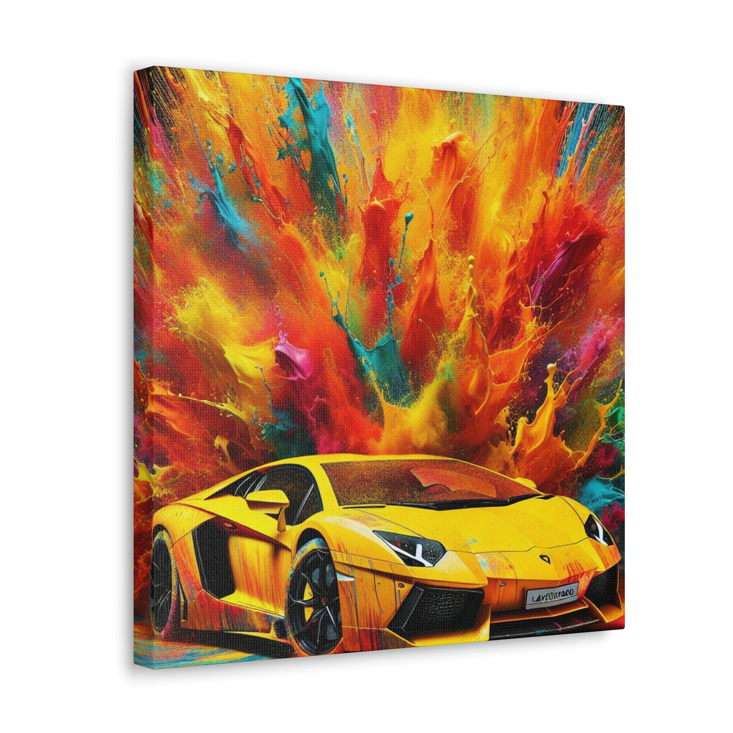 Lamborghini Aventador Canva Painting, Exotic Car Wall Art, Perfect Gift for Car Enthusiasts, High-Quality Print, Home and Office Decor