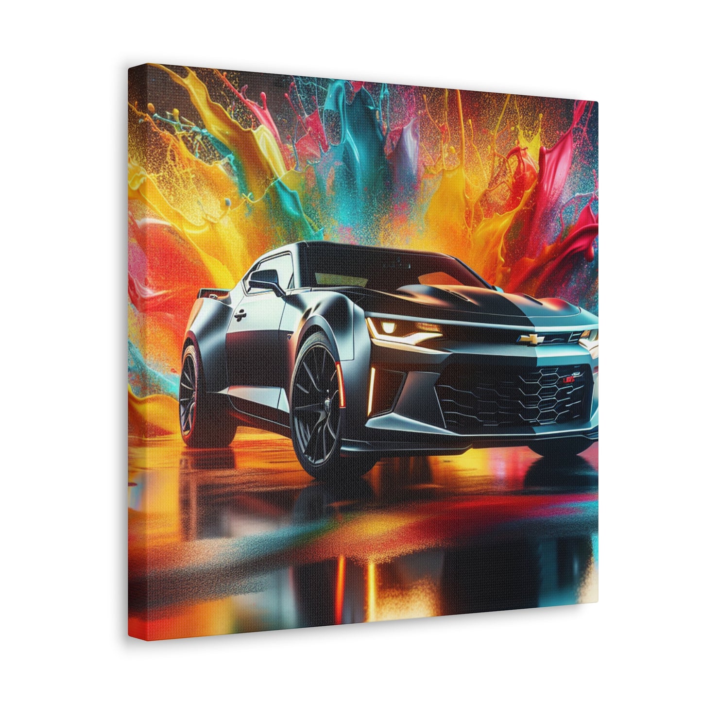 Chevrolet Camaro Wall Art – Premium Quality Canva Print – Handmade Home and Office Decor – Unique Gift for Car Enthusiasts