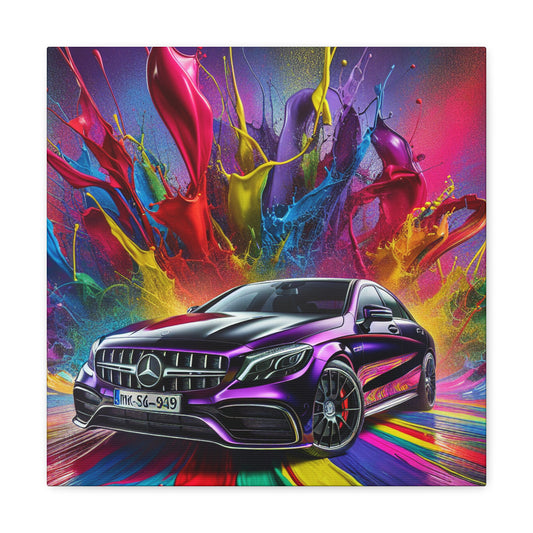 Mercedes AMG Wall Art Canva, Luxury Car Home Decor, Automotive Painting, High-Quality Print, Garage Decor, Car Enthusiast Gift