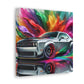 Dodge Challenger Canvas Painting, Classic Car Wall Art, Automotive Decor, Race Car Artwork, Man Cave Gift, For Car Lovers and Enthusiasts