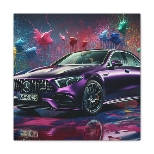 Mercedes AMG Wall Art, Luxury Car Canva Painting, Home Decor, Gift for Car Lovers, Modern Garage and Office Artwork