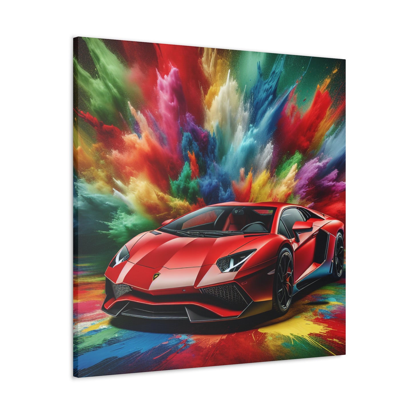 Lamborghini Aventador Canva Painting - Luxurious Car Artwork, High Quality Wall Decor, Perfect for Car Enthusiasts and Collectors