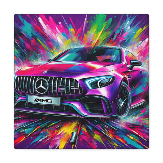 Luxurious Mercedes AMG Wall Art, High Quality Canvas Painting, Modern Home Decor, Unique Gift for Car Lovers, Edgy Office Artwork