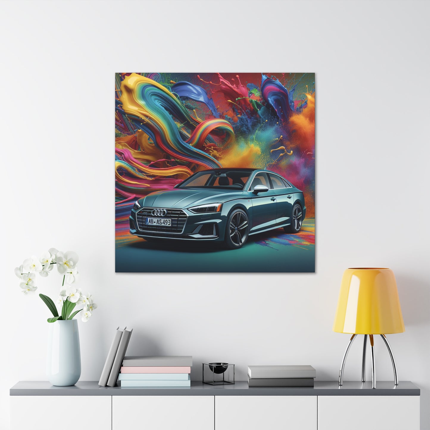 Audi A5 Car Artwork, High-Resolution Canva Print, Luxury Car Wall Decor, Perfect Gift for Car Enthusiast and Audi Lovers