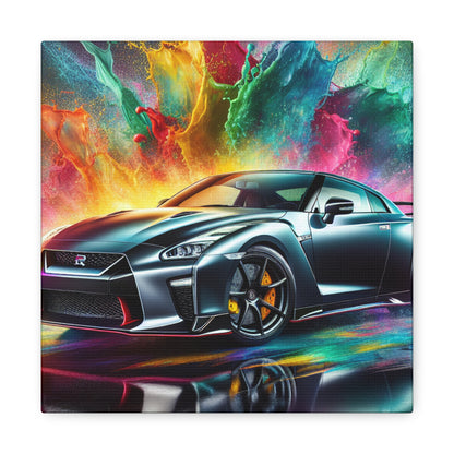 Premium Nissan GT-R Wall Art, Framed Canva, Large Car Print Paintings, Perfect Gift for Car Enthusiasts and Home Decor