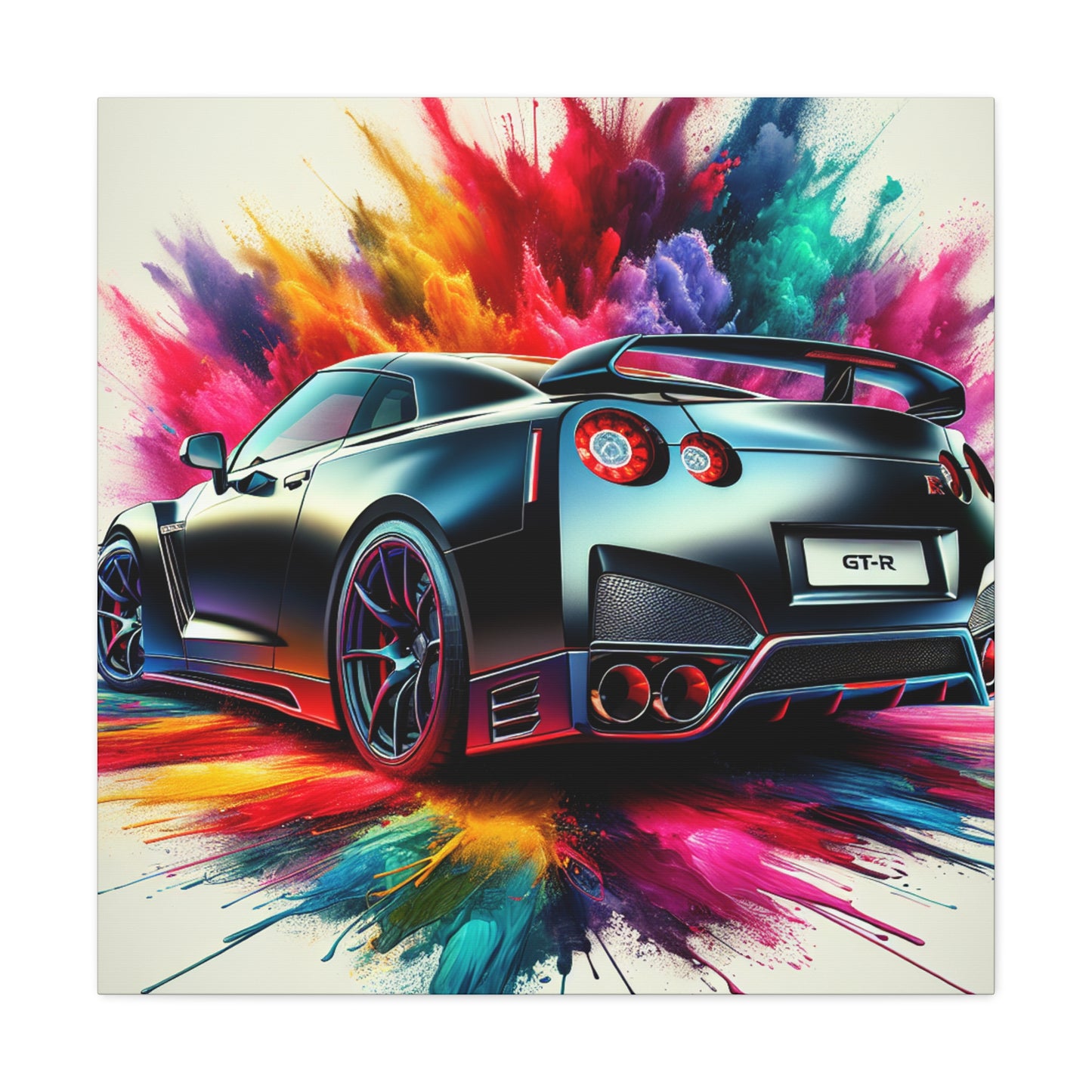 Nissan GT-R Wall Art Canva Painting - Unique Home Decor, Car Enthusiasts, Luxury Automobile, Perfect Gift Idea, Beautiful Print Design