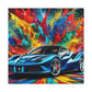 Ferrari Car Canva Painting Modern Wall Art - Luxury Sports Car Decor - High-Quality European Design - Motor Enthusiast Gift