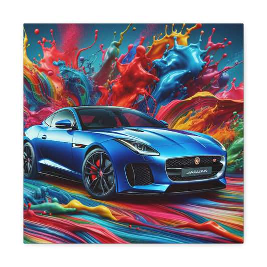 Jaguar F-Type Wall Art Canva, Luxury Car Wall Decor, Automobile Enthusiast Gift, High-Quality Canvas Print, Unique Home and Office Decor