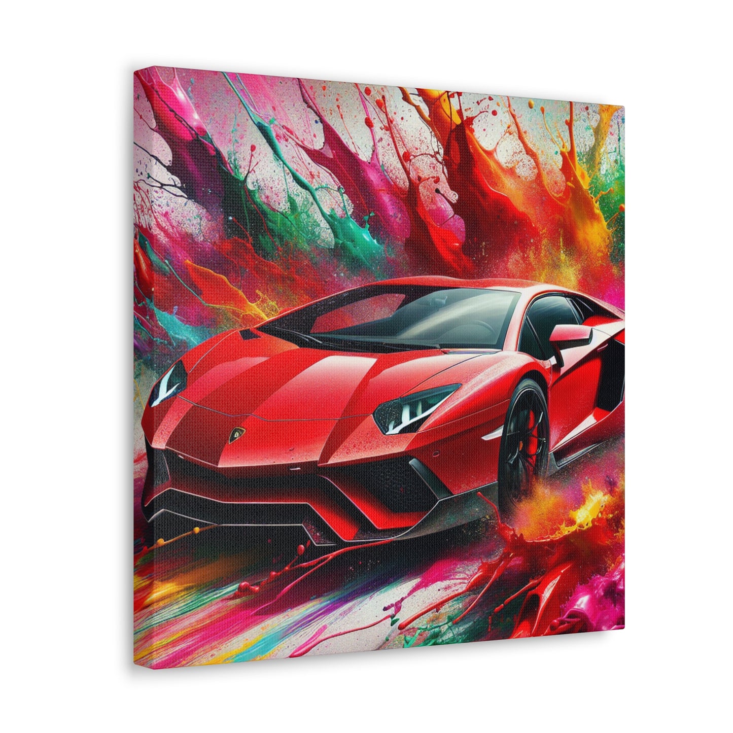 Lamborghini Aventador Wall Art, Exclusive Car Canva Painting, High Quality Home Decor, Unique and Perfect Gift for Car Lovers