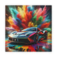 Ferrari Luxury Car Wall Art Canva Painting - Handmade Contemporary Home Decor for Men, Car Lovers and Collectors - Limited Edition Print