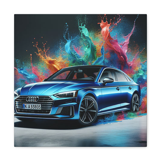 Audi A5 Canva Painting, Handmade Wall Art - Perfect for Car Enthusiasts, Home and Office Decor, Unique Gift Idea