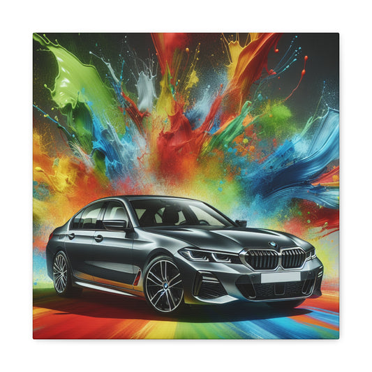 BMW Wall Art Canva Painting, Luxurious Car Home Decor, Unique Present for Car Enthusiast, Quality Print, Vibrant Colors, Easy Installation