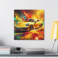 Porsche 911 Canva Painting, Premium Quality Wall Art, Luxury Car Enthusiast Decor, Classic Automobile Artwork, and Collector's Ideal Gift