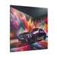 Mercedes AMG Wall Art, Handcrafted Canva Painting - Perfect for Auto Enthusiast, Car Decor, Man Cave, Home Office