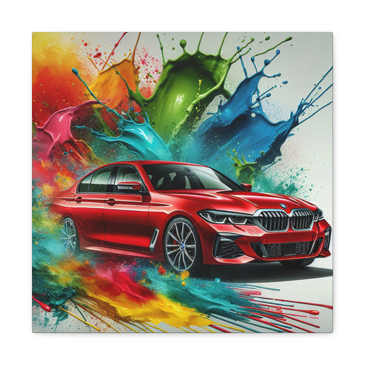 BMW Luxury Car Canva Painting - Wall Art for Car Lovers - Modern Home Office Decor - Auto Enthusiasts Gift Idea - Unique Man Cave Item