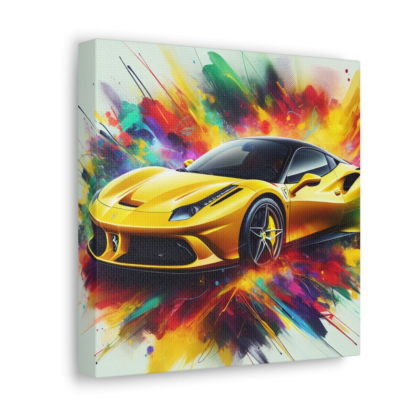 Ferrari Canva Painting | Luxury Car Wall Art | High-Quality Decor | Wall Hanging for Man Cave | Collectors Edition | Perfect Gift for Car Lovers