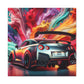 Nissan GT-R Canva Painting, Handmade Wall Art, Home Decor, Car Enthusiast Gift, Automotive Artwork, Large Car Print, Modern Style Decor