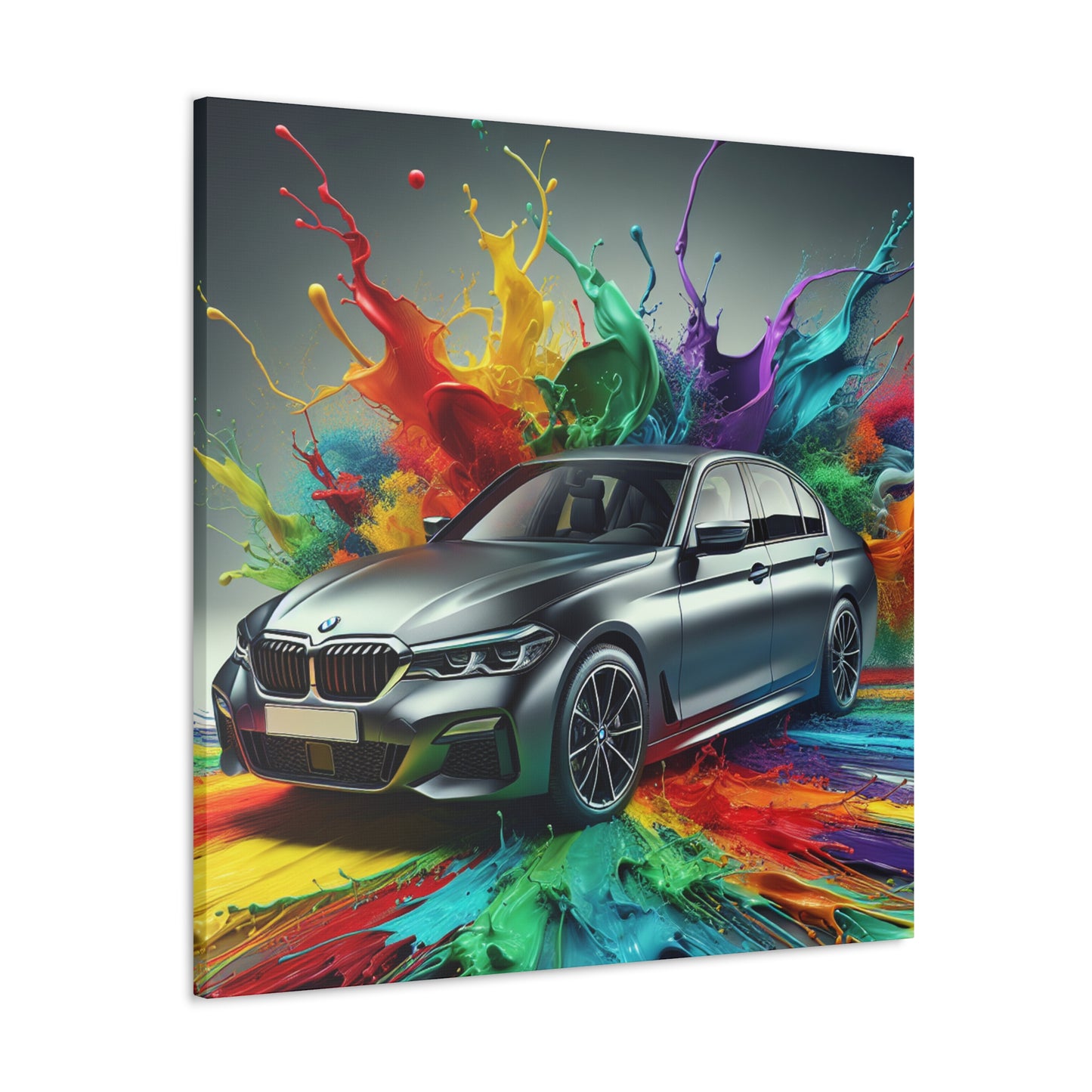 BMW Luxury Sports Car Canva Painting, Unique Wall Decor, Car Enthusiast Gift, High-Quality Print, Home and Office Art, Automobile Lover Present