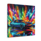 Dodge Challenger Wall Art - Premium Quality Car Canva Painting, Perfect for Home or Office Decor, Unique and Rare Auto Artistry