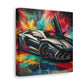 Lamborghini Aventador Canva Art - Luxury Car Wall Decor, Hand-Painted Sports Vehicle, Unique Quality Home Decor Gift, Exclusive Artwork