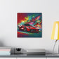 Ferrari Luxury Sports Car Canva Painting, Handcrafted Wall Decor, Unique Gift for Car Lovers, High-Quality Print Art for Home or Office