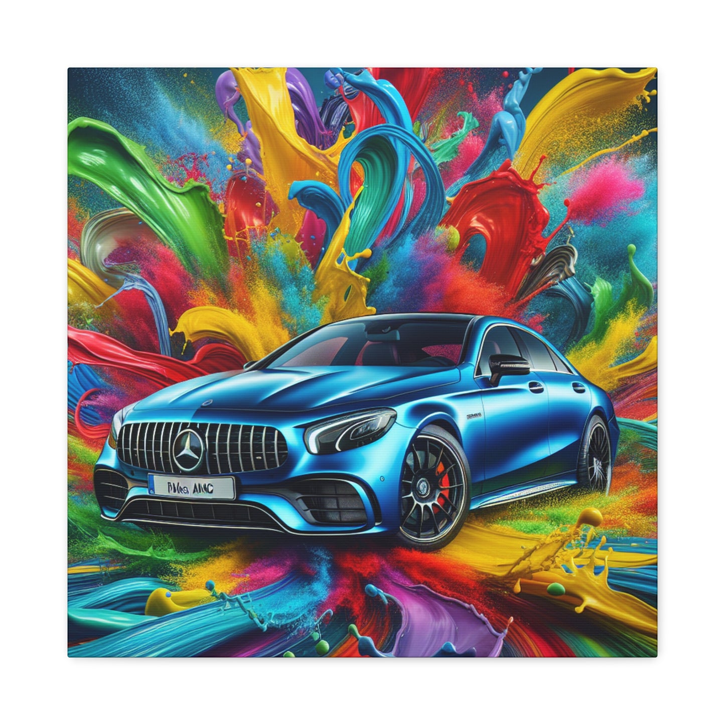 Mercedes AMG Wall Art, Luxury Car Canva Painting, Home Decor for Automobile Enthusiast, Personalizable Gift for Car Lovers