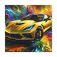 Chevrolet Corvette Wall Art Canva Painting - Perfect Gift for Car Lovers and Corvette Enthusiasts