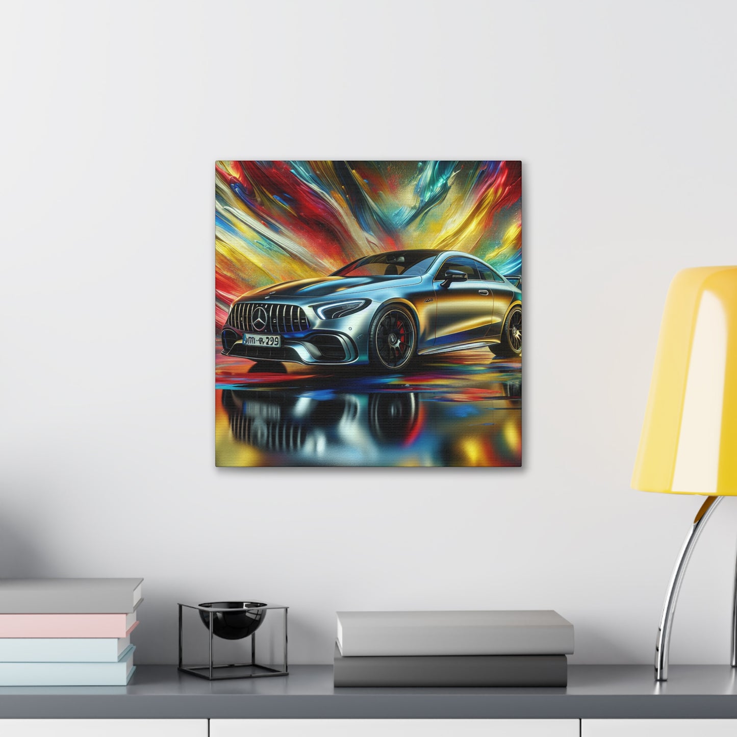 Mercedes AMG Wall Art - Premium Canva Painting for Automotive Enthusiast, Home and Office Decor, Perfect Gift for Car Lovers