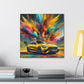 Mercedes AMG Wall Art Canva Painting - Luxury Car Decor, Hand-painted Artwork, Ideal for Automotive Enthusiasts and Home Decoration