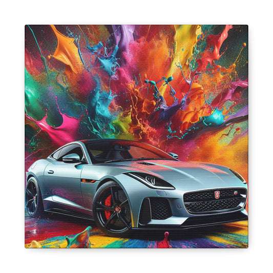 Jaguar F-Type Canva Artwork, Luxury Car Wall Decor, Modern Living Room Wall Art Piece, Car Enthusiast Gift, High Quality Print Painting