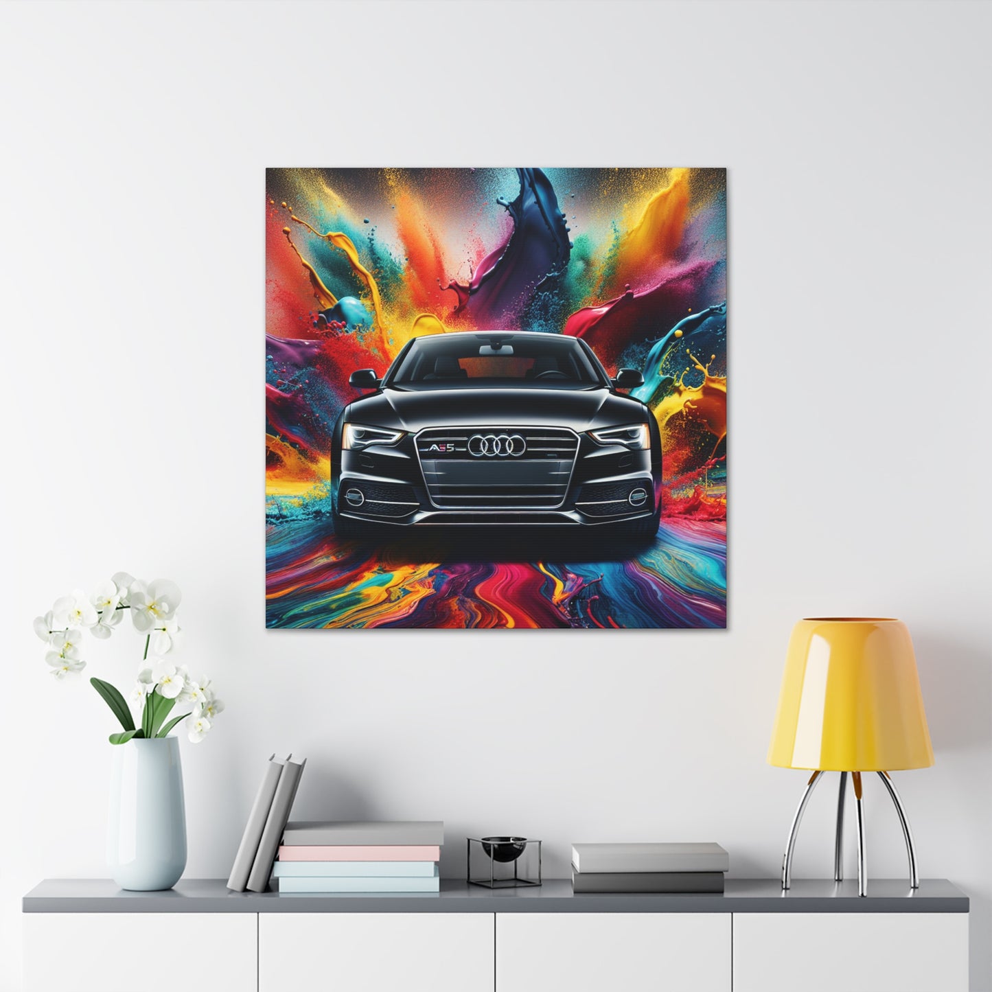 Audi A5 Wall Art Canva Painting - Premium Car Decor, Modern Home and Office Decoration, Unique Gift for Audi Lovers