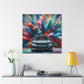 BMW Luxury Car Canva Painting, Modern Wall Art, Hand Painted Car Artwork, Perfect for Living Room and Gift for Car Enthusiasts