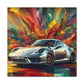 Porsche 911 Artwork, Exquisite Car Canva Painting, Perfect Gift for Luxury Car Enthusiasts and Art Lovers, Wall Decor